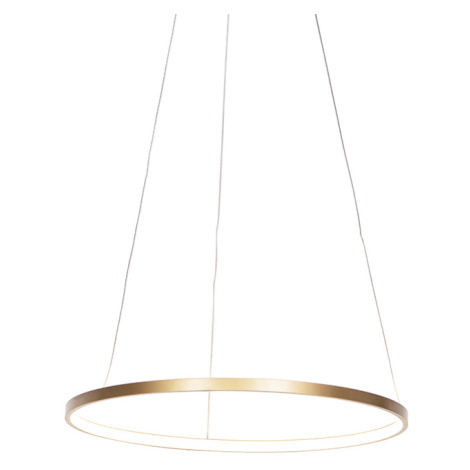 Moderní kruhová závěsná lampa zlatá 60 cm vč. LED - Anella Leuchten Direct