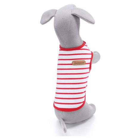 Vsepropejska Kamar pruhované tričko pro psa Barva: Červená, Délka zad (cm): 35, Obvod hrudníku: 