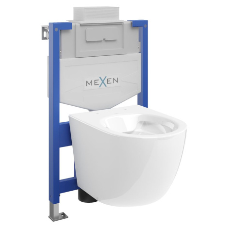 MEXEN/S WC předstěnová instalační sada Fenix XS-U s mísou WC Lena, bílá 6853322XX00