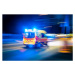 Fotografie Ambulance circulating the streets at night,, Wirestock, 40 × 26.7 cm