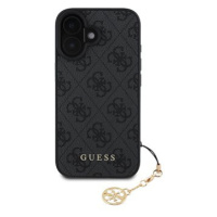 Guess 4G Charm Zadní Kryt pro iPhone 16 Grey