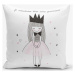 Povlak na polštář s příměsí bavlny Minimalist Cushion Covers Je Noudrais Etre Une Princesse, 45 