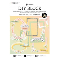 DIY Blok s výseky, A6, 24 l. - Pastelové rámečky Aladine