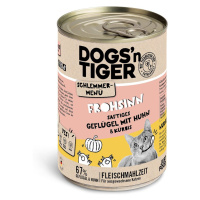 Dogs'n Tiger Frohsinn menu pro gurmány, drůbež a dýně 6 × 400 g