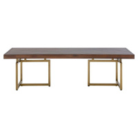 Hnědý kulatý konferenční stolek 60x120 cm Brando – Premier Housewares