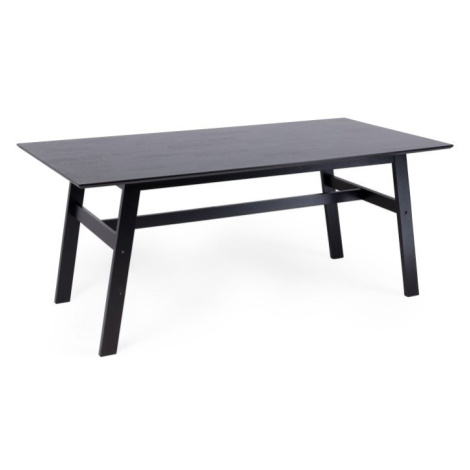 Hector Jídelní kaučukový stůl Lingo obdélníkový černý