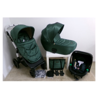 KINDERKRAFT SELECT Kočárek kombinovaný 3v1 Prime 2 Dark Green, Premium