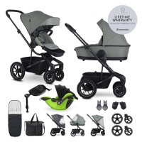 EASYWALKER - Kočárek kombinovaný Harvey? Agave Green XXL AIR + KIDDY Evoluna i-size 2 + základna