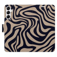 iSaprio Flip pouzdro Zebra Black 02 pro Samsung Galaxy A14 / A14 5G