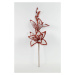 DUE ESSE Vánoční textilní květina - červená, 65 cm