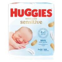 HUGGIES® Ubrousky vlhčené Extra Care Triplo 56x3 ks