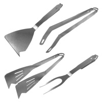 Sada 4 ocelových náčiní na grilování Remundi