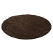 Ayyildiz koberce Kusový koberec Life Shaggy 1500 brown kruh Rozměry koberců: 160x160 (průměr) kr