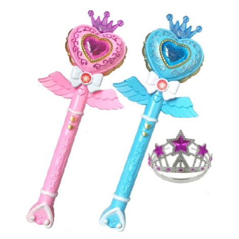 Kouzelné žezlo Magic Wand s korunkou - růžová Toys Group