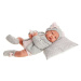 Antonio Juan 3386 Nacida realistická panenka miminko s měkkým látkovým tělem 40 cm