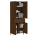 vidaXL Skříň highboard hnědý dub 69,5 x 34 x 180 cm kompozitní dřevo