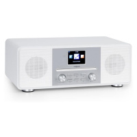 OneConcept Streamo CD, internetové rádio, 2 x 10 W, WLAN, DAB+, FM, CD přehrávač, BT, bílé