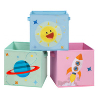 Dětské stohovatelné boxy na hračky RFB001Y03 (3 ks)