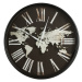 Nástěnné hodiny WORLD černá Ø 60 cm Mybesthome