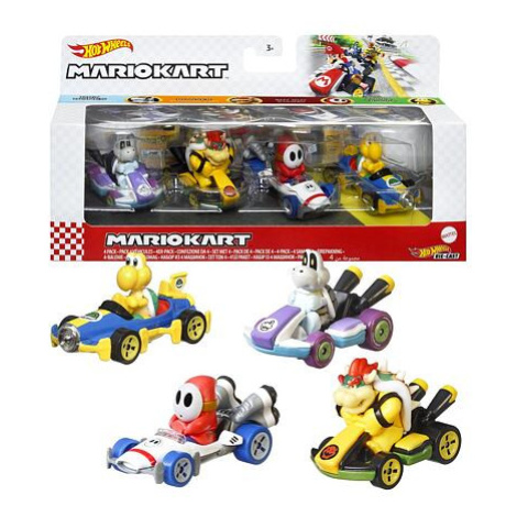 Mattel Hot Wheels MARIO KART 4KS ANGLIČÁK více druhů