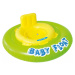INTEX Baby float nafukovací kruh s otvory na nohy 76cm s křížem žlutozelený