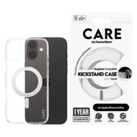 PanzerGlass CARE kryt Apple iPhone 16 Plus MagSafe KickStand čirý/šedý + záruka proti žloutnutí