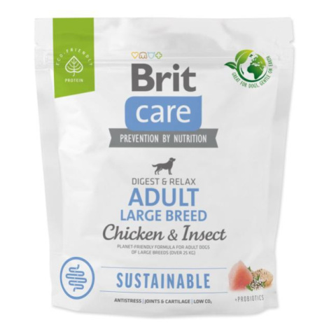 Krmivo Brit Care Dog Sustainable Adult Large Breed Chicken & Insoct 1kg