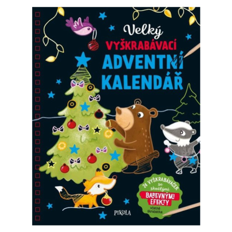 Velký vyškrabávací adventní kalendář PIKOLA