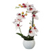 Umělá Orchidej v keramickém květináči bílá, 42 cm 1118033-10
