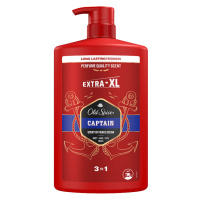 Old Spice Captain Sprchový Gel Pro Muže 1000 ml, 3 v 1, Dlouhotrvající Svěžest