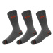 DUNLOP Pánské pracovní ponožky, 3 páry (adult#male, 39/42, tmavě šedá)