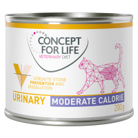 Concept for Life Veterinary Diet Urinary Moderate Calorie s kuřecím - výhodné balení: 12 x 200 g