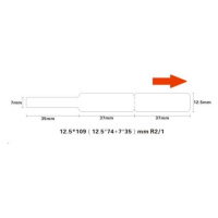 Niimbot štítky na kabely RXL 12,5x109mm 65ks pro D11 a D110 bílé