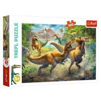 Trefl Puzzle 160 dílků - Bitva Tyranosaurů