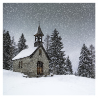 Fotografie Bavarian Winters Tale Anna Chapel, Melanie Viola, 40 × 40 cm