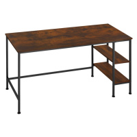 tectake 404227 psací stůl donegal 140x60x76,5cm - Industriální dřevo tmavé, rustikální - Industr
