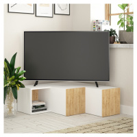 Kalune Design TV stolek COMPACT 90 cm bílý/dub