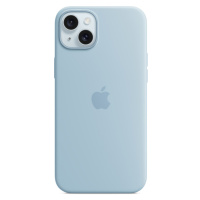 Apple iPhone 15 Plus Silikonový kryt s MagSafe světle modrý MWNH3ZM/A Světle modrá