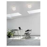 NOVA LUCE stropní svítidlo NEVOSO opálové sklo a bílý kov E27 1x12W 230V IP20 bez žárovky 920424