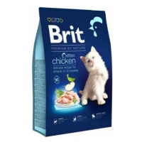 Brit Premium Cat by Nature Kitten Chicken 8kg sleva + Churu ZDARMA