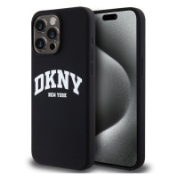 Pouzdro DKNY Liquid Silicone Arch Logo MagSafe zadní kryt Apple iPhone 15 PRO MAX Black