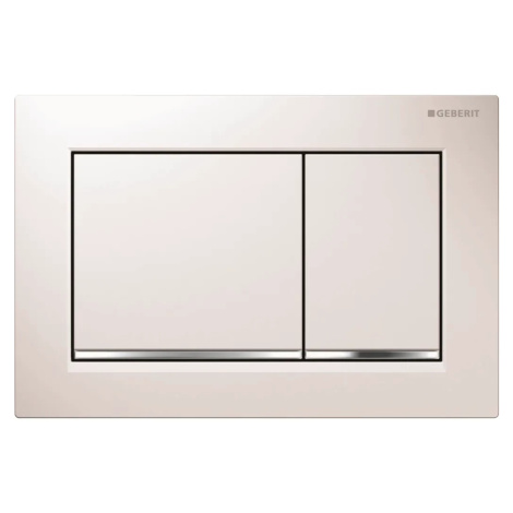 Geberit ovládací tlačítko OMEGA30 bílá/chromlesk/bílá plast pro modul WC 82 a 98 cm 115.080.KJ.1