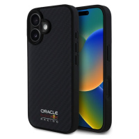 Oracle Red Bull Racing Carbon Shiny Logo MagSafe kryt iPhone 16 černý