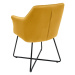 LuxD Designová židle Giuliana hořčicová