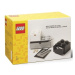 LEGO® stolní boxy se zásuvkou Multi-Pack 3 ks - černá, bílá, šedá