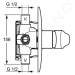 Hansa 01849183 - Vanová baterie pod omítku, chrom