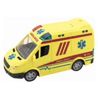 Ambulance 20cm se zvukem se světlem na setrvačník