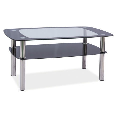 Konferenční stolek ROSOLINA C, kov/sklo Casarredo