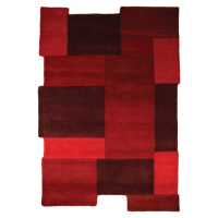 Flair Rugs koberce Kusový koberec Abstract Collage Red Rozměry koberců: 90x150
