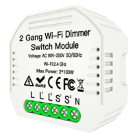 MOES Hidden wifi smart Dimmer switch 2gang